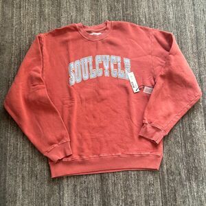 Soul Cycle Crew Neck Sweatshirt, Nantucket Red, Size L, NWT